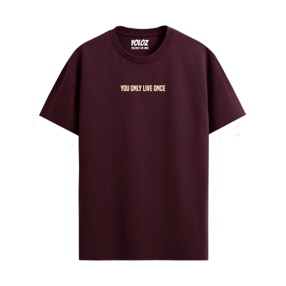 BASIC MAROON REGULAR FIT T-SHIRT