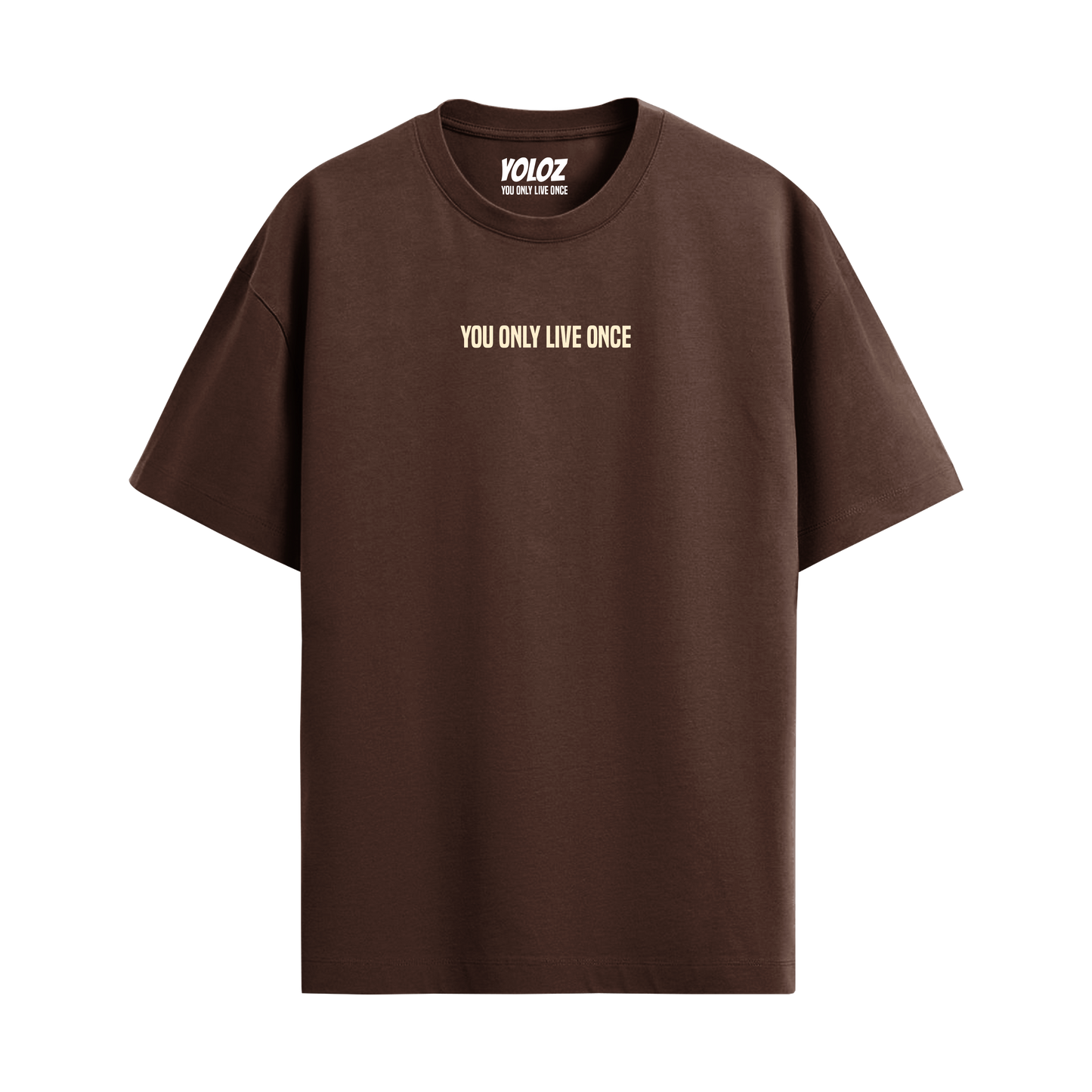 BASIC BROWN OVERSIZED T-SHIRT
