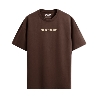 BASIC BROWN OVERSIZED T-SHIRT