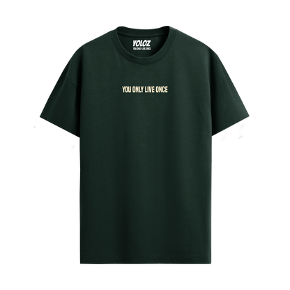 BASIC BOTTLE GREEN REGULAR FIT T-SHIRT