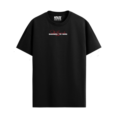 MOOSE THE LEGEND BLACK REGULAR FIT T-SHIRT