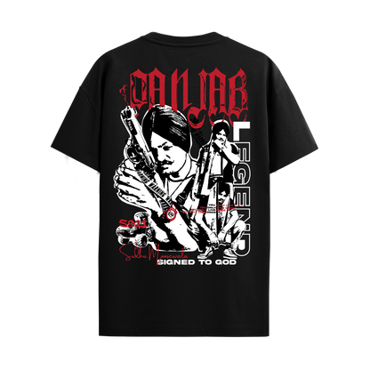 MOOSE THE LEGEND BLACK REGULAR FIT T-SHIRT