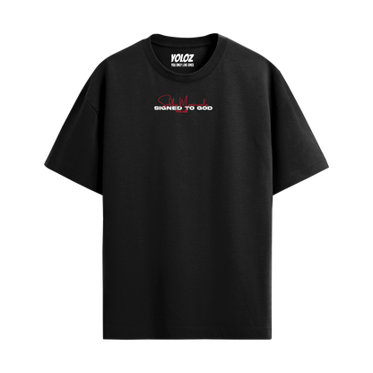 MOOSE THE LEGEND BLACK OVERSIZED T-SHIRT