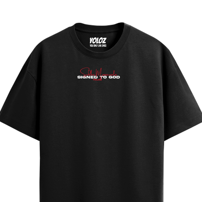 MOOSE THE LEGEND BLACK OVERSIZED T-SHIRT