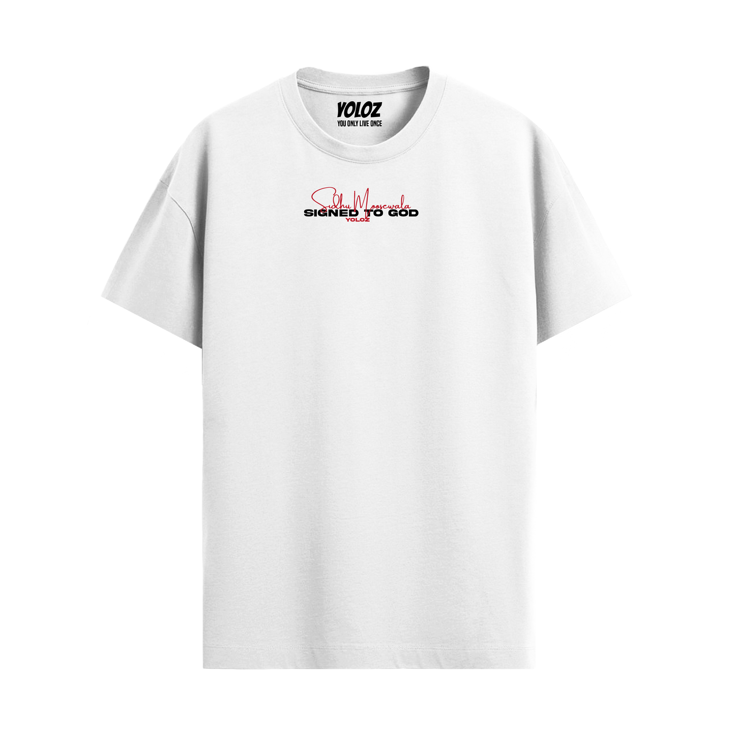 MOOSE THE LEGEND WHITE REGULAR FIT T-SHIRT
