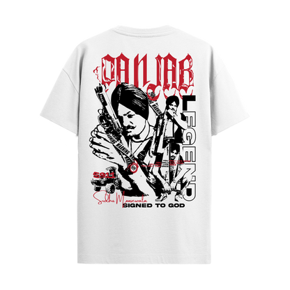 MOOSE THE LEGEND WHITE REGULAR FIT T-SHIRT