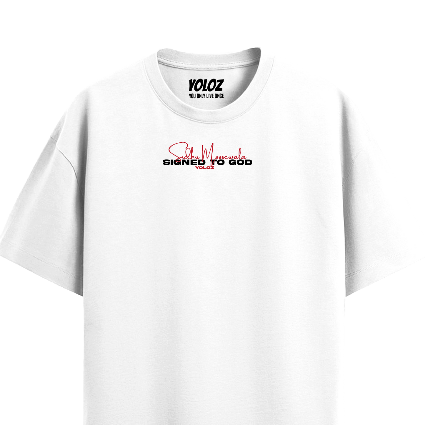 MOOSE THE LEGEND WHITE OVERSIZED T-SHIRT