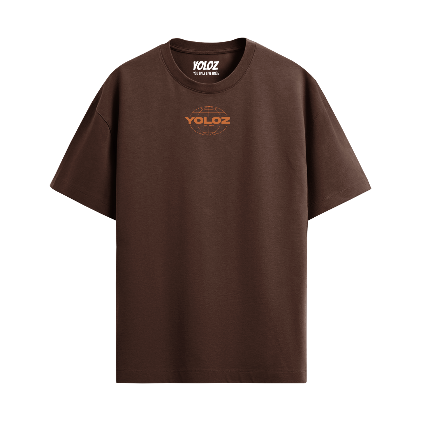 THE WORLD BROWN OVERSIZED T-SHIRT
