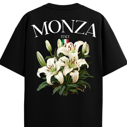 Monza Italy Oversized Tee – Black