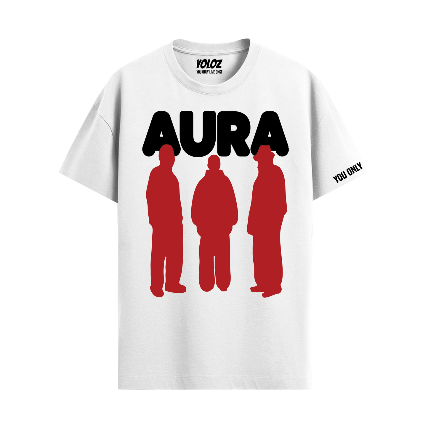 AURA WHITE REGULAR FIT T-SHIRT