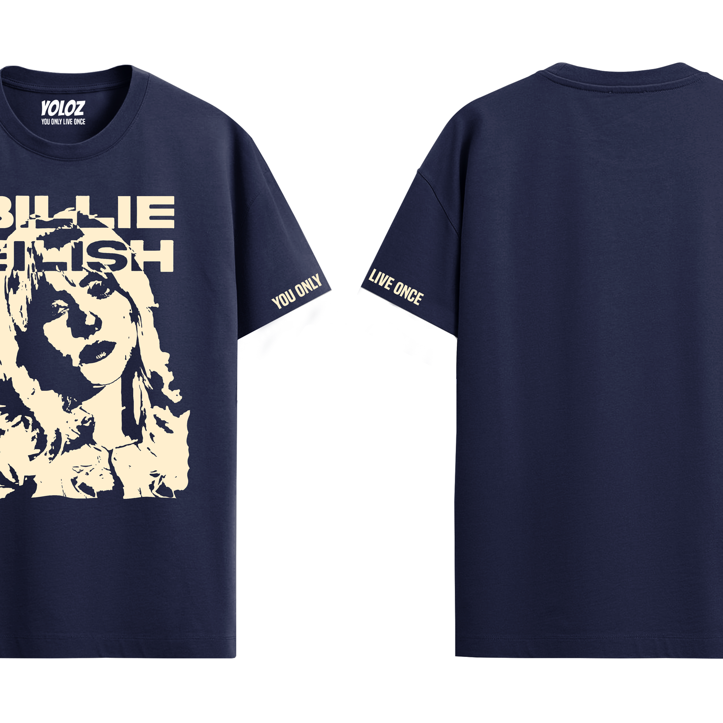 BILLIE EILISH NAVY BLUE REGULAR FIT T-SHIRT