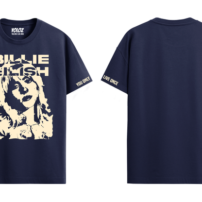 BILLIE EILISH NAVY BLUE REGULAR FIT T-SHIRT