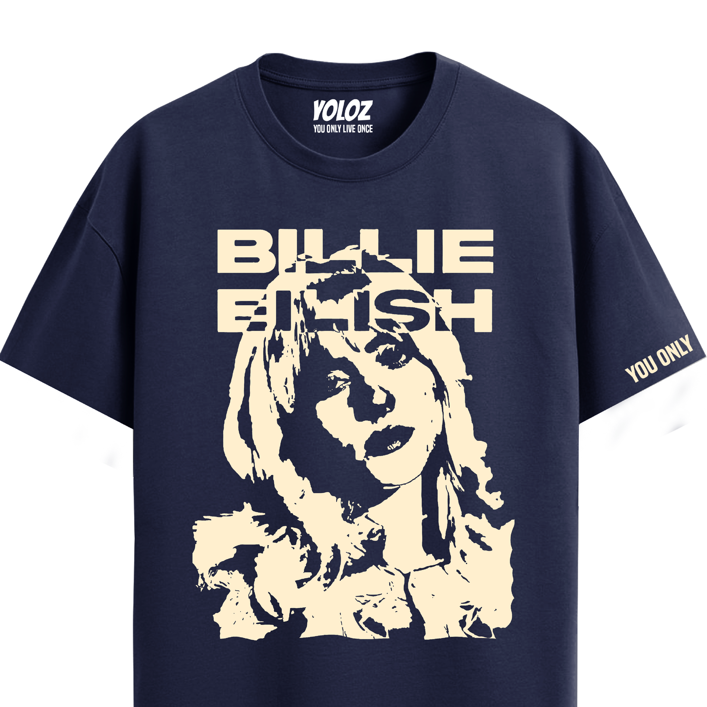 BILLIE EILISH NAVY BLUE REGULAR FIT T-SHIRT