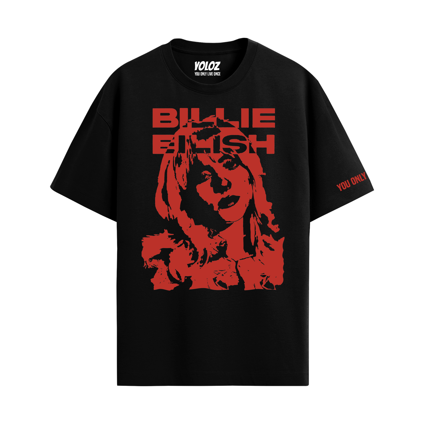 BILLIE EILISH BLACK OVERSIZED T-SHIRT
