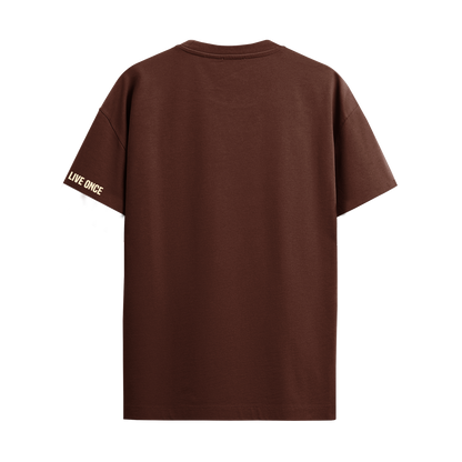 WE DON'T PLAY BROWN OVERSIZED T-SHIRT