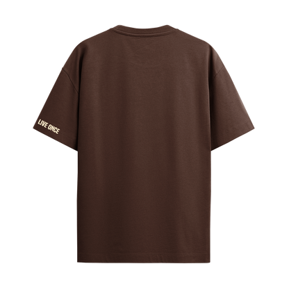 HOT MESS BROWN OVERSIZED T-SHIRT