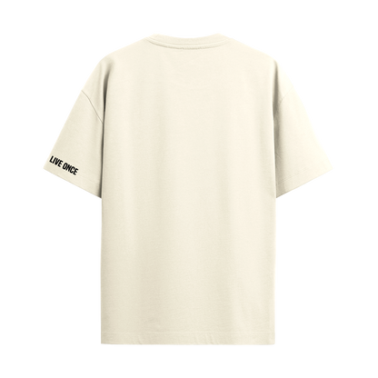 AURA OFF-WHITE OVERSIZED T-SHIRT