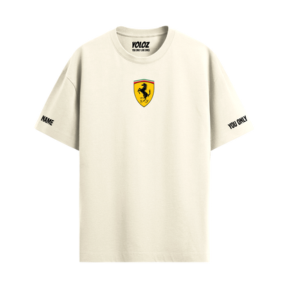 FERRARI OFF-WHITE OVERSIZED T-SHIRT