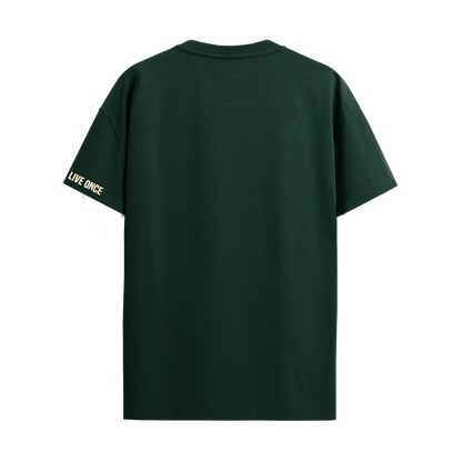 WE DON'T PLAY BOTTLE GREEN REGULAR FIT T-SHIRT