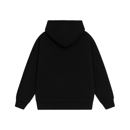 HOT MESS BLACK OVERSIZED HOODIE