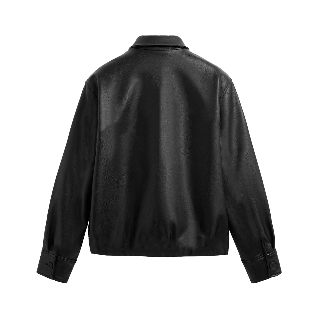 Obsidian Cropped Leather Jacket