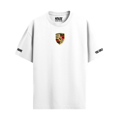 PORSCHE WHITE OVERSIZED T-SHIRT