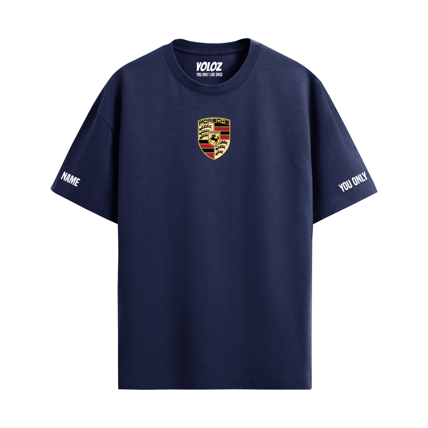 PORSCHE NAVY BLUE OVERSIZED T-SHIRT
