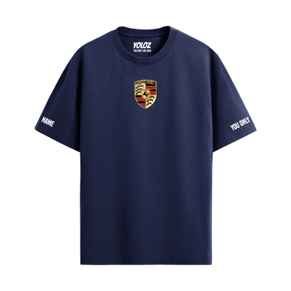 PORSCHE NAVY BLUE OVERSIZED T-SHIRT