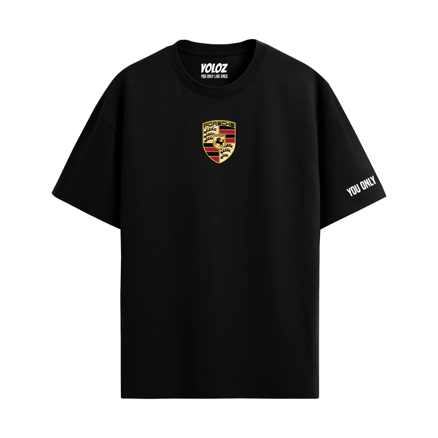 PORSCHE BLACK OVERSIZED T-SHIRT