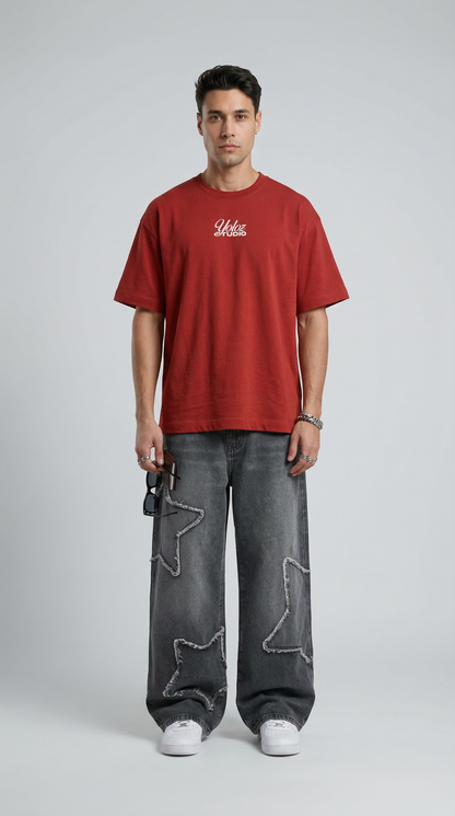 Drunk Texts Don't Count Red Oversized T- Shirt