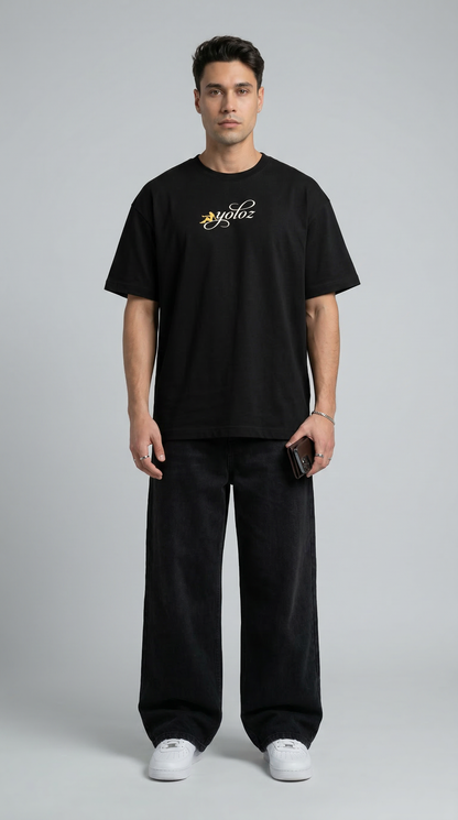 No Right Decisions Black Oversized T-Shirt