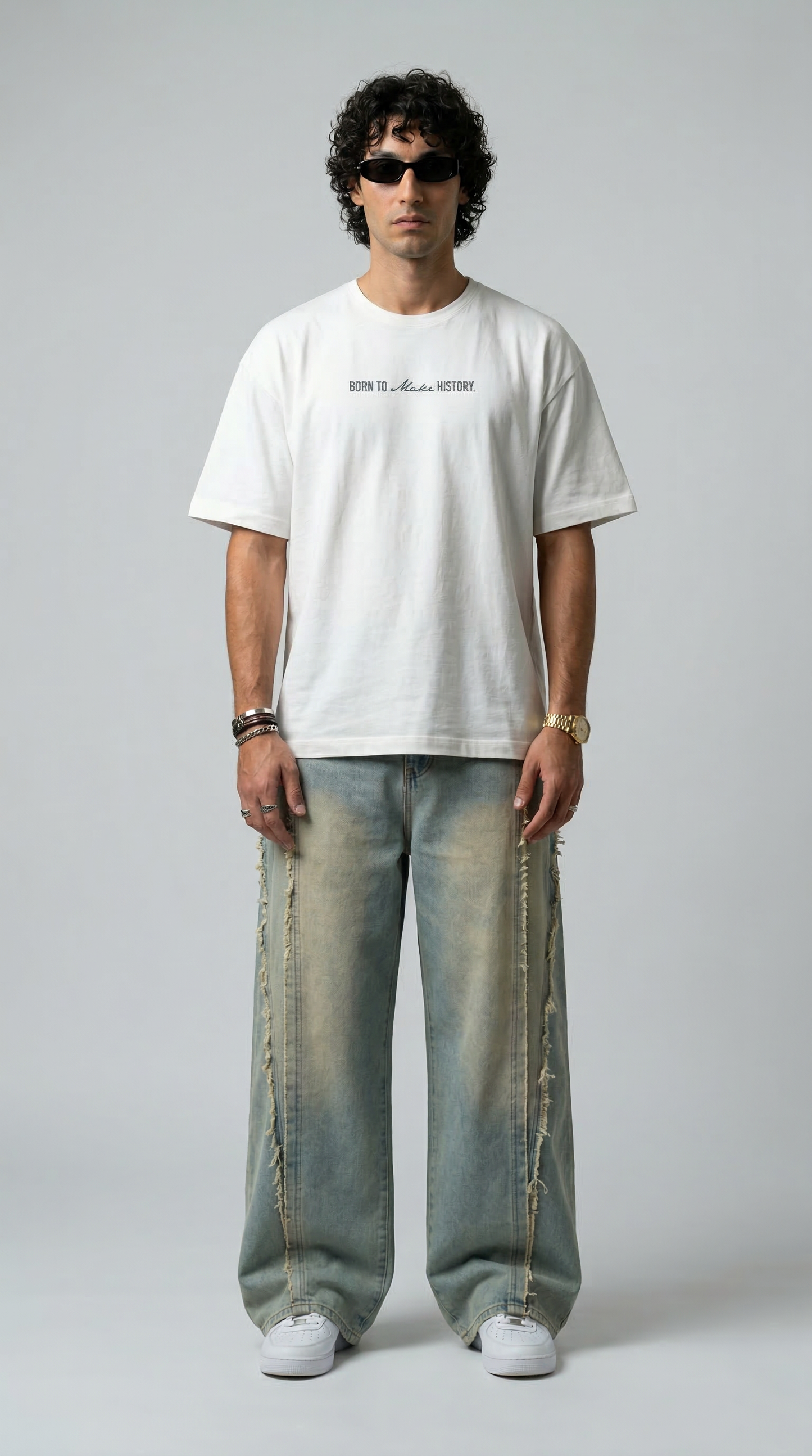 Timeless Conqueror White Oversized T-Shirt