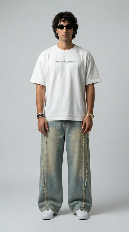 Timeless Conqueror White Oversized T-Shirt