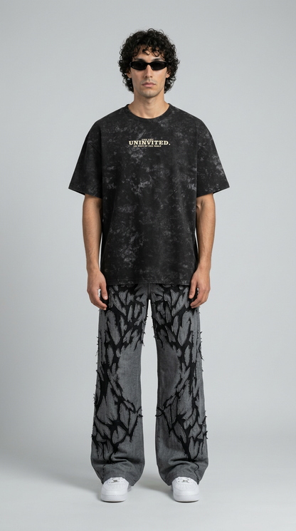 Uninvited Club Acid Wash Oversized T-Shirt