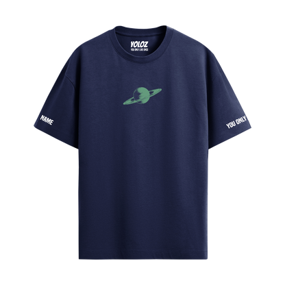 SATURN NAVY BLUE OVERSIZED T-SHIRT