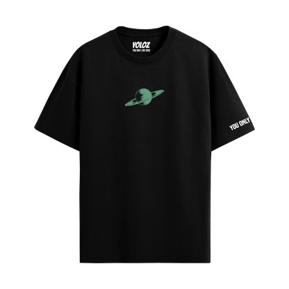 SATURN BLACK OVERSIZED T-SHIRT