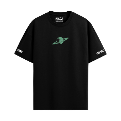 SATURN BLACK OVERSIZED T-SHIRT