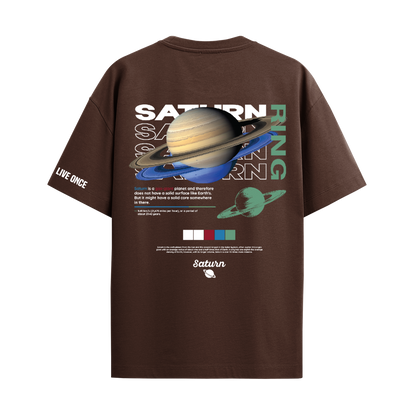 SATURN BROWN OVERSIZED T-SHIRT