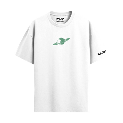 SATURN WHITE OVERSIZED T-SHIRT