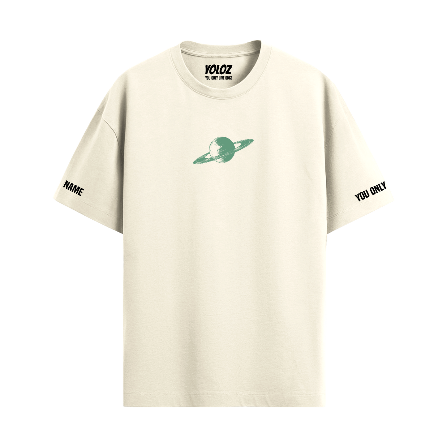 SATURN OFF-WHITE OVERSIZED T-SHIRT