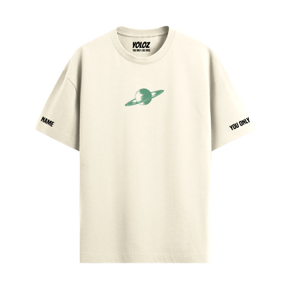 SATURN OFF-WHITE OVERSIZED T-SHIRT