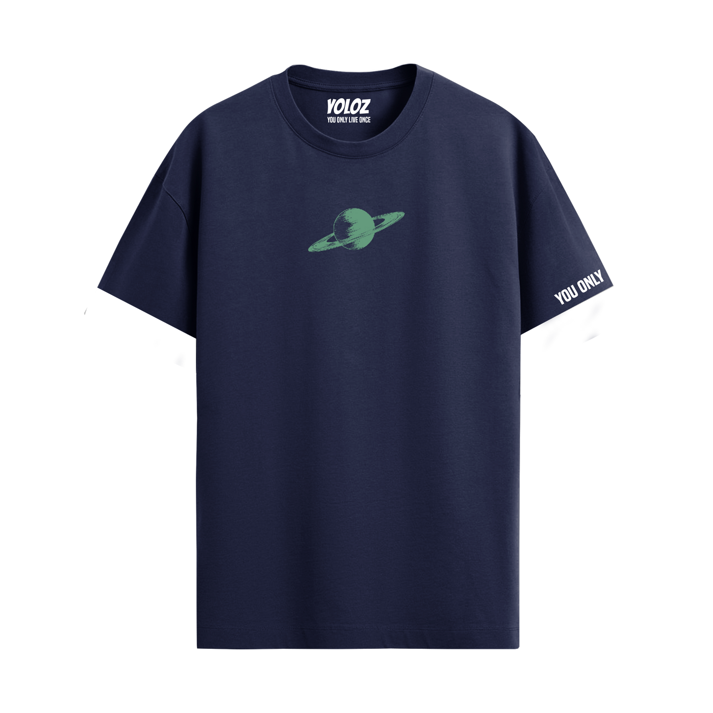 SATURN NAVY BLUE REGULAR FIT T-SHIRT