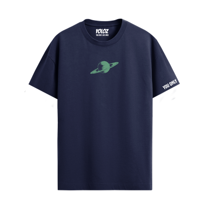SATURN NAVY BLUE REGULAR FIT T-SHIRT