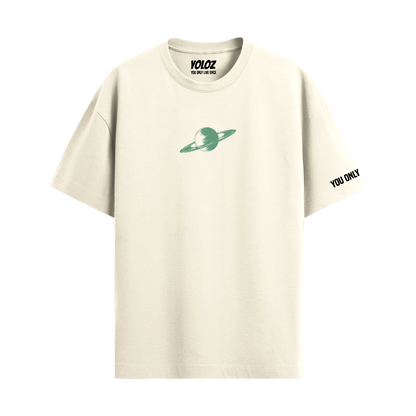 SATURN OFF-WHITE OVERSIZED T-SHIRT