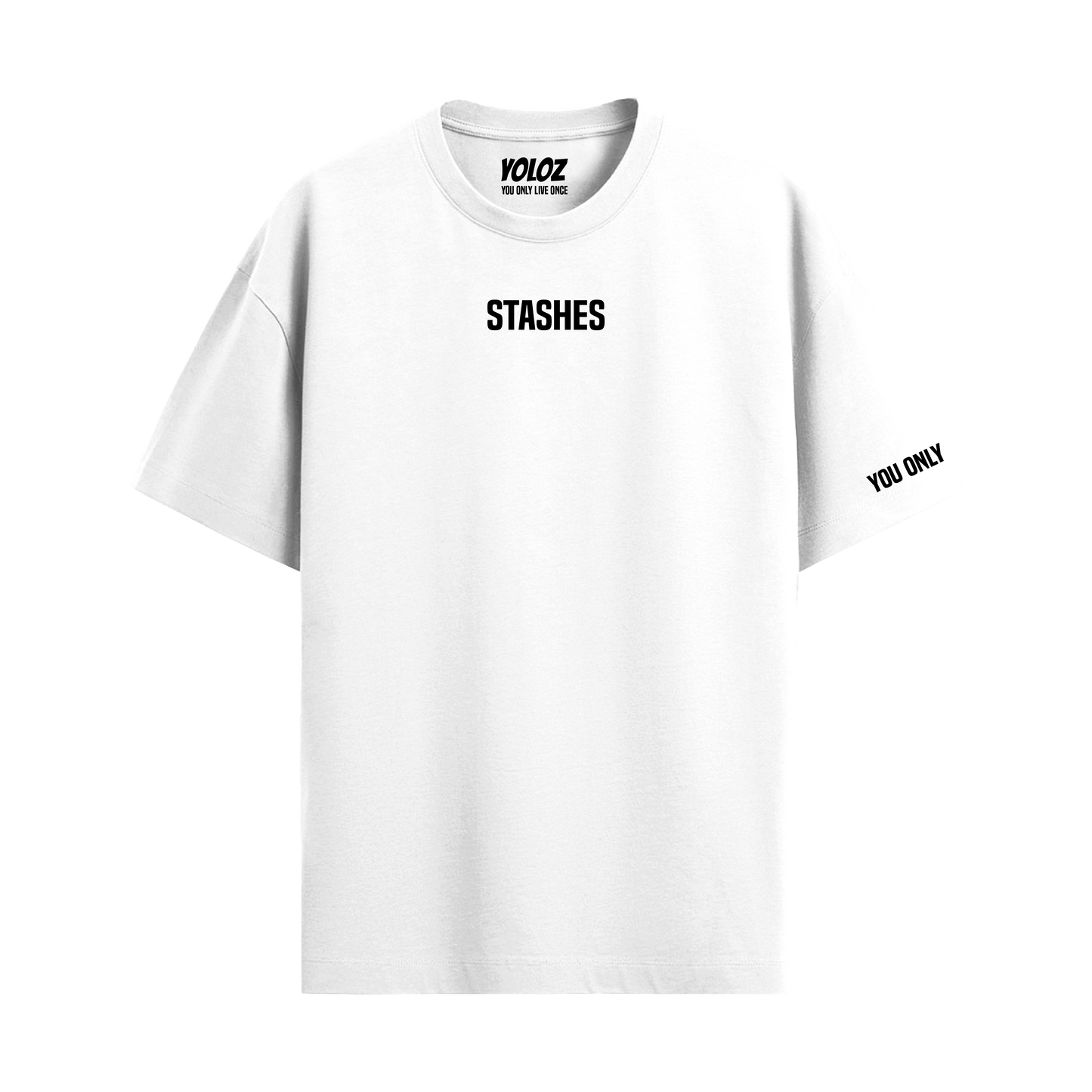 STASHES WHITE OVERSIZED T-SHIRT