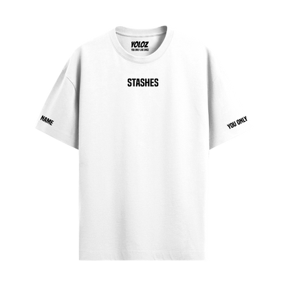 STASHES WHITE OVERSIZED T-SHIRT