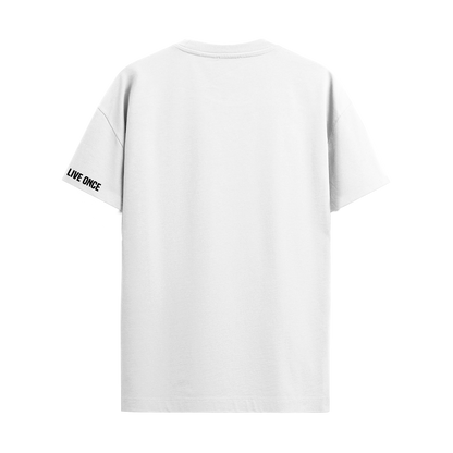 HIS STORY WHITE REGULAR FIT T-SHIRT